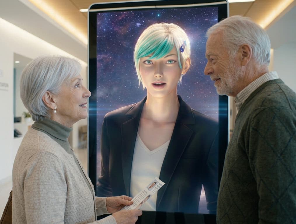 AVARA kiosk hardware - premium AI display unit